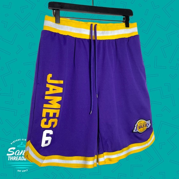 LA Lakers Lebron James shorts